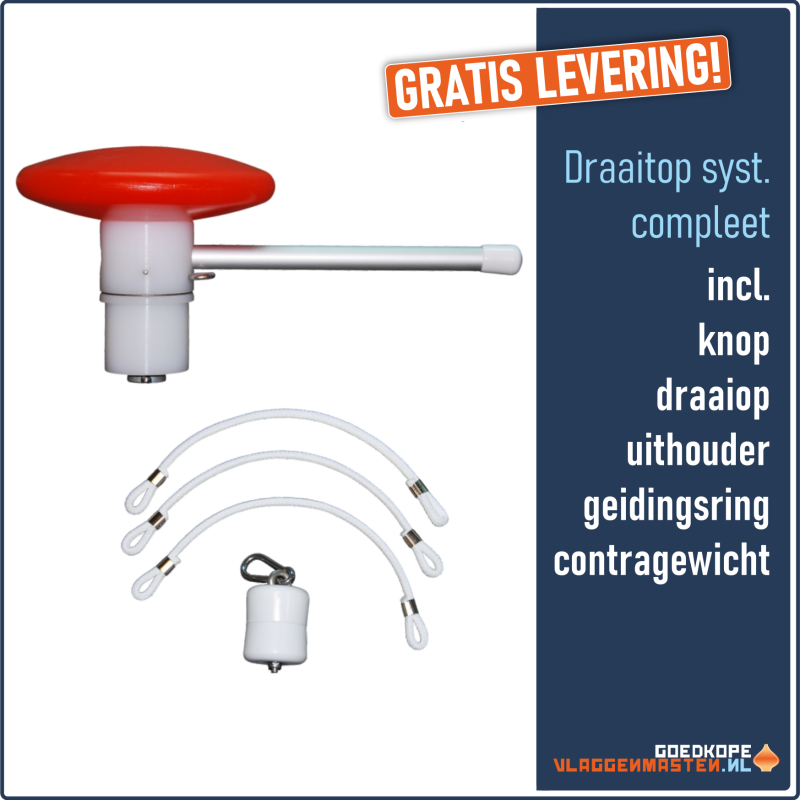 Draaitop systeem compleet mast 60 mm
